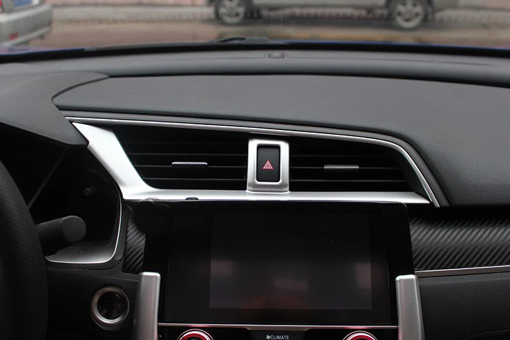 Вентиляционное отверстие приборной панели Крышка для Honda Civic 10th 2016 2017 аксессуары