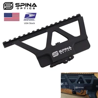 spina quick detach ak gun rail scope mount base picatinny side rail mounting for ak 47 ak 74 hunting rifle scope accessories
