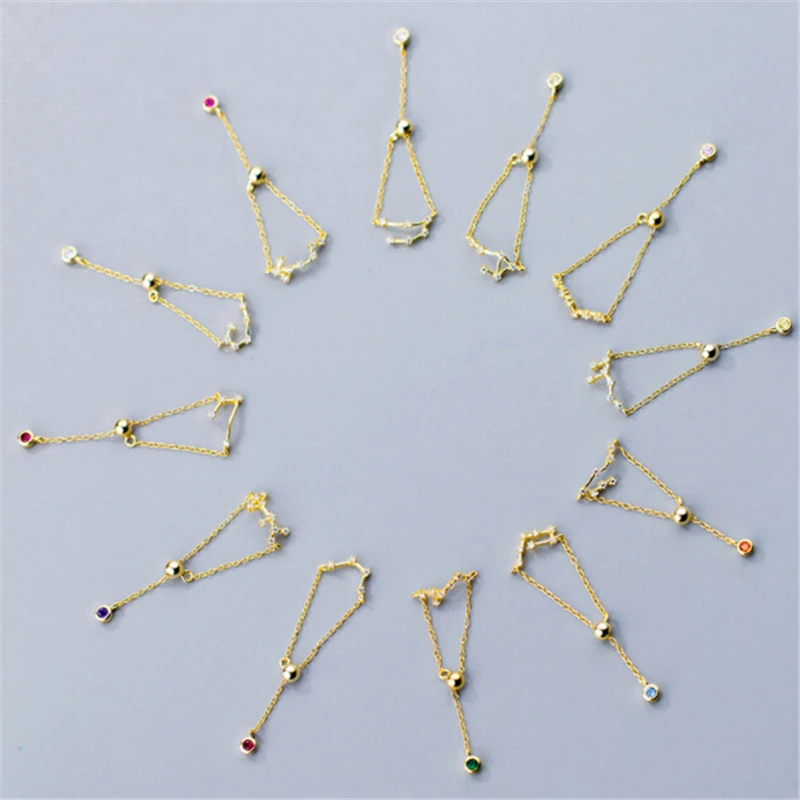 

Кольцо женское из серебра 925 пробы со знаками Зодиака и цирконом