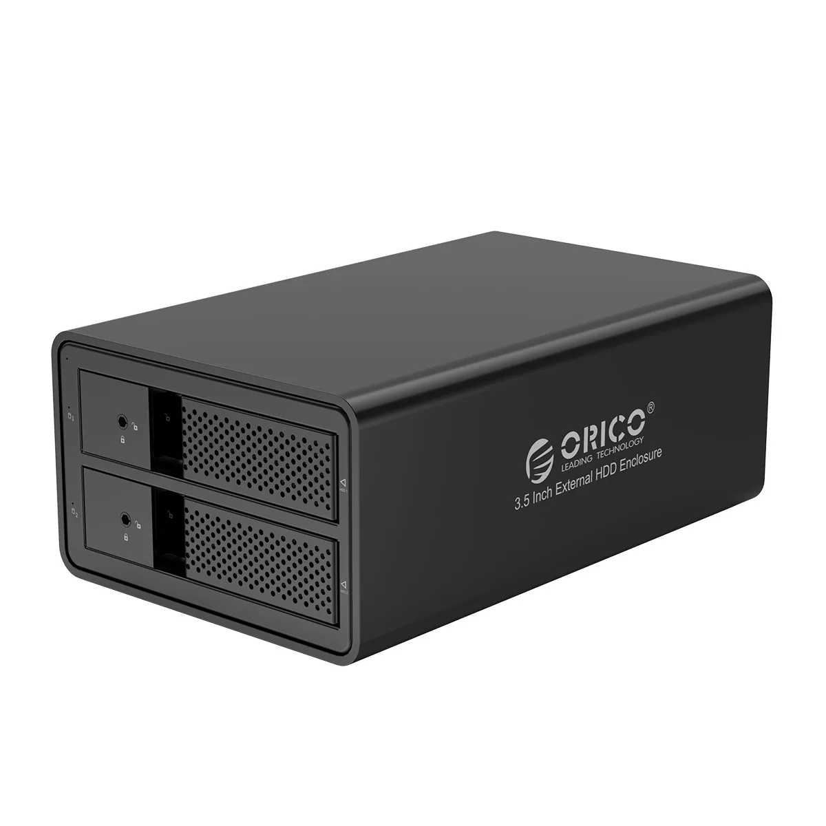 ORICO 2 bay 3,5 дюймов, док-станция для жесткого диска USB3.0 SATA с RAID HDD Алюминий корпус для жесткого диска 78 Вт внешний Мощность адаптер жесткого диска чехол