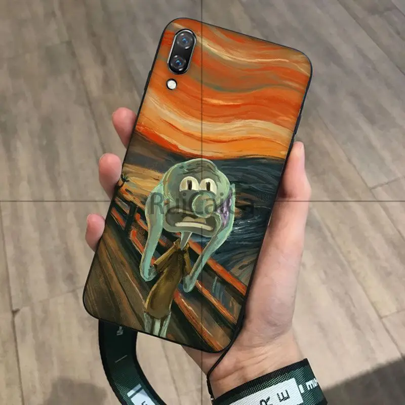 Ruicaica крик от Munch Забавный Arting цветной чехол для телефона huawei Mate10 Lite P20 Pro P9 P10 Plus Mate9
