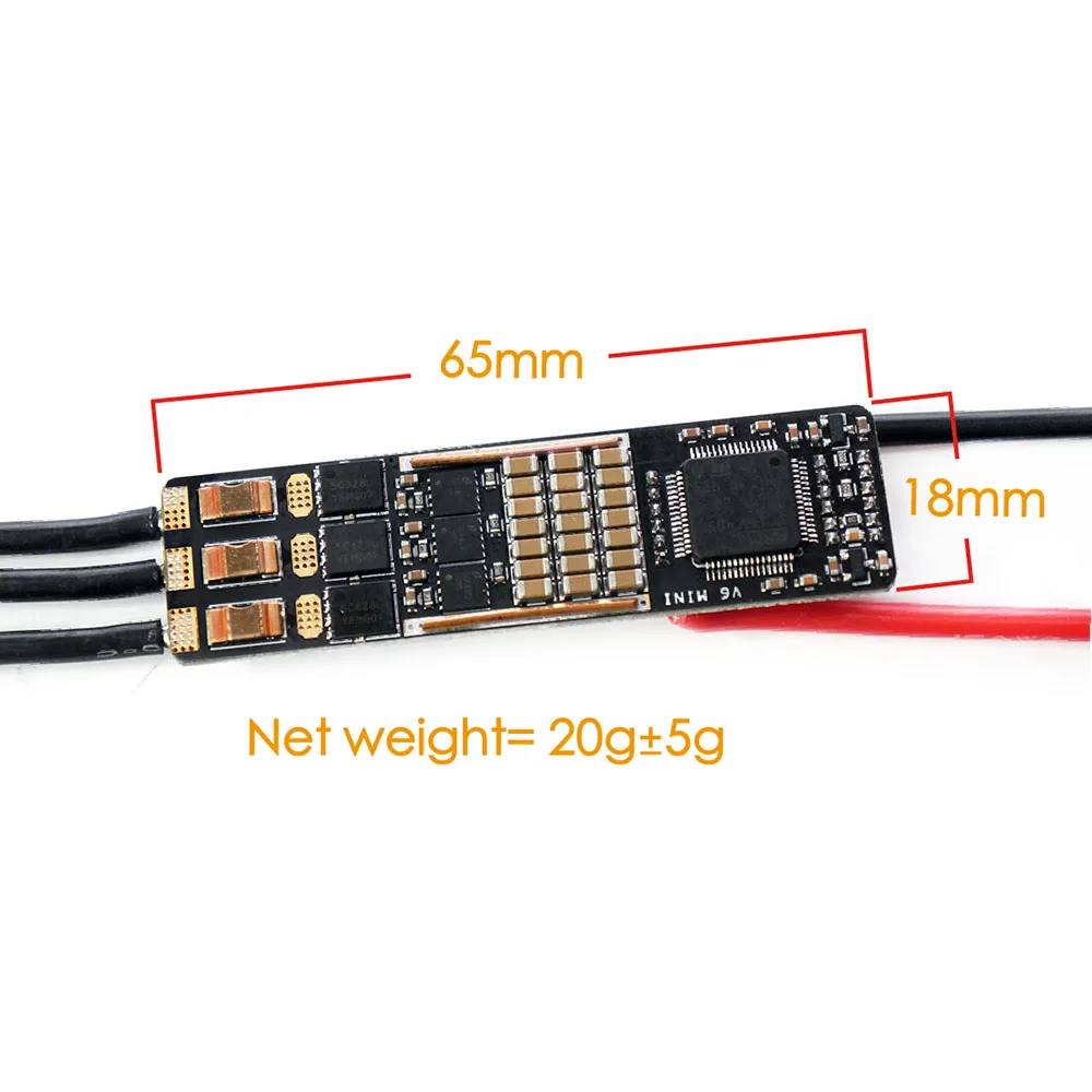 Maytech Mini VESC 30A 35g контроллер скорости для роботизированного шарнирного