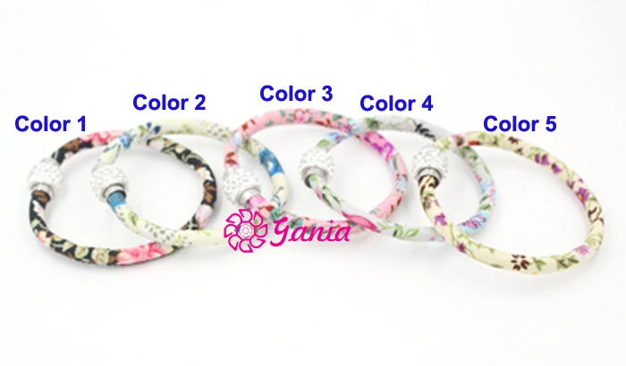 1 шт. Новый магнитный браслет с хрустальными шариками цветочным принтом тканевый