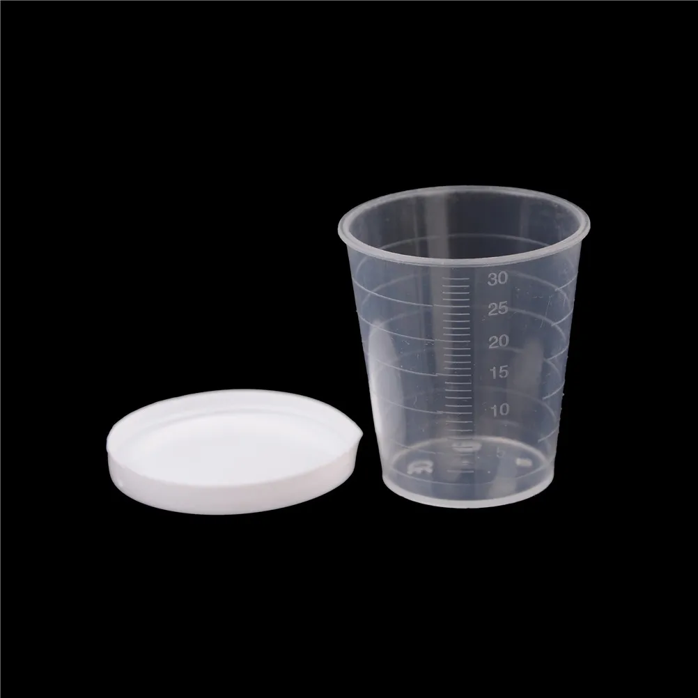 

10PCS 30ml Clear PP Liquid Pill Measuring Cups Travel Pill Box Medicine Organizer Holder Cup Container For Liquid Medicine New