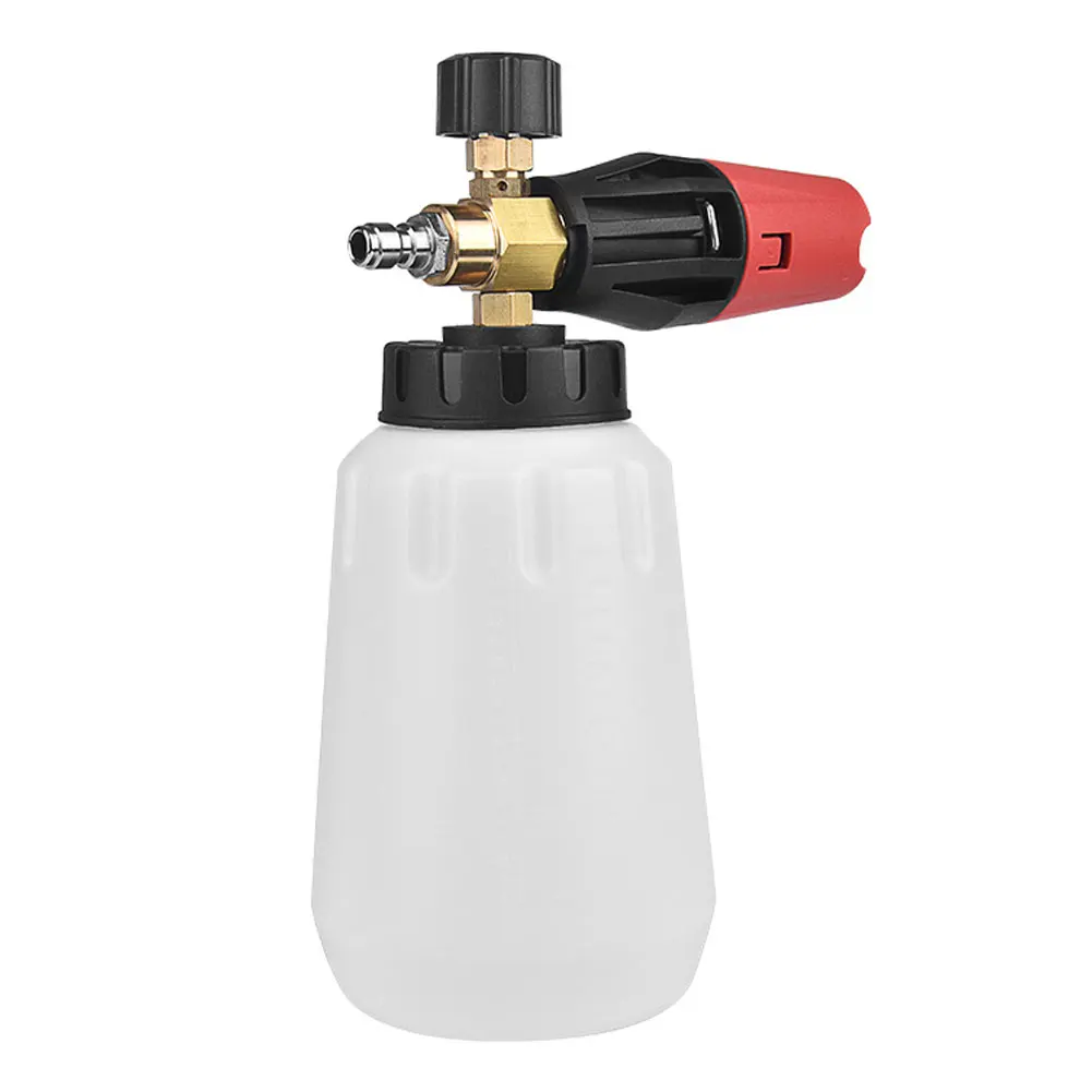 

Pressure Washer Gun Foam Cannon Quick Release Car Wash Foam Lance Washer Dispenser Bottle 1/4 Quick Insert Cleaning Machine