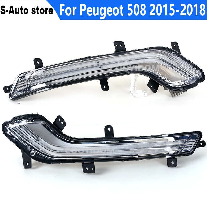 For Peugeot 508 2015-2018 Brand New LED Daytime Running Light DRL 9809087780 9809087680 |