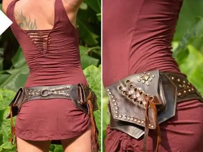 

Medieval Pouch Bag Steampunk Knight Pirate Costume Women Vintage Dress Accessory Parts Viking Antique Belt Leather Wallet