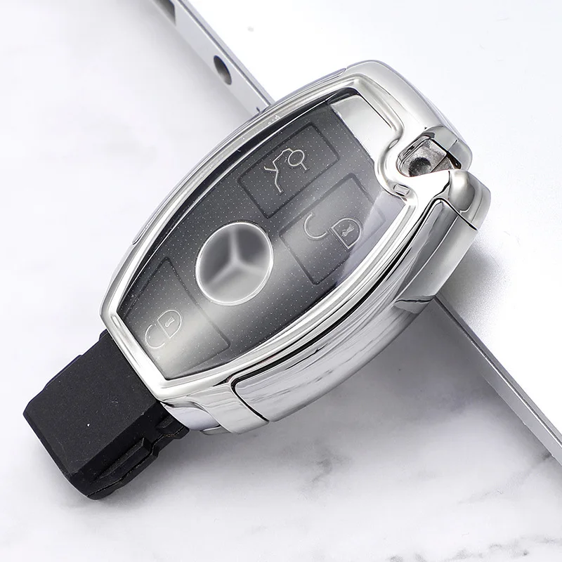

For Benz C- Class C200L Key Shell Protective Cover A- Class B- Class S-Class E-Class R-Class Mercedes-Benz Car Key Case