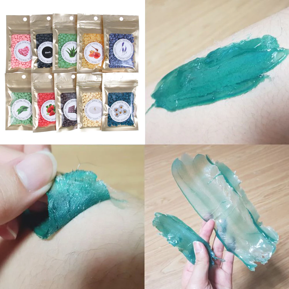 

Hot Film Wax Bead Hair Removal Wax Depilatory Painless Removing Film Hard Wax Beans Unwanted Hairs in Body Depilatory Wax