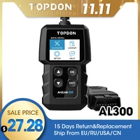 topdon al300 obd2 car diagnostics tool full obdii scanner code reader turn off engine light automotive scanner