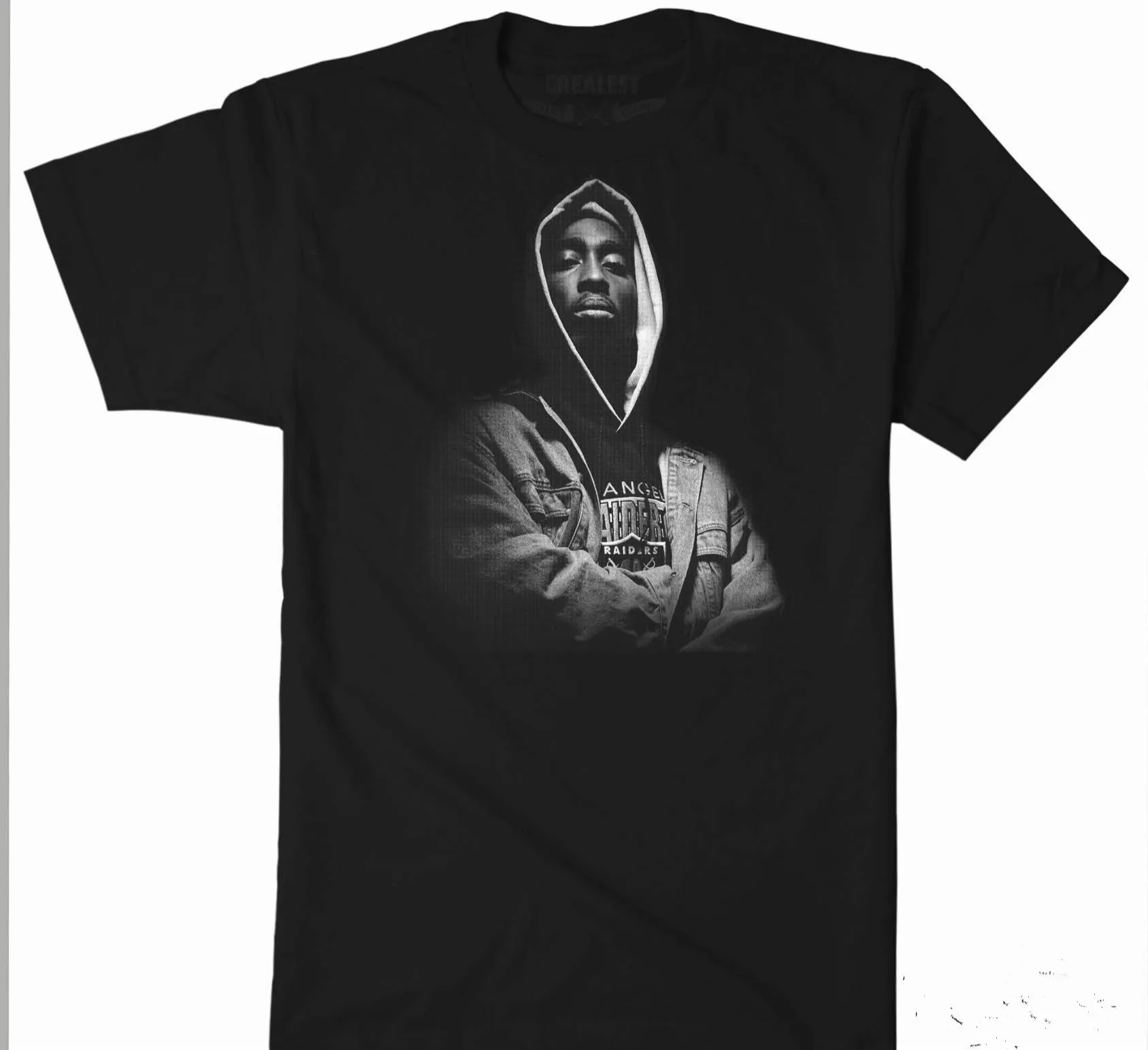 

Makaveli Vintage Rap Heren T-Shirt Zwart T-shirt Tupac 2pac Cotton O-Neck Short Sleeve Men's T Shirt Size S-3XL