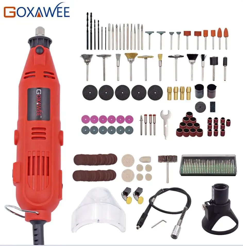 T4008-181 180 шт. DIY Электроинструмент Профессиональный Dremel Мини Дрель Электрическая Дрель С Переменной Скоростью Резьба Шлифовка Полировка Бурения дремель мини дрель - Цвет: T4008-181