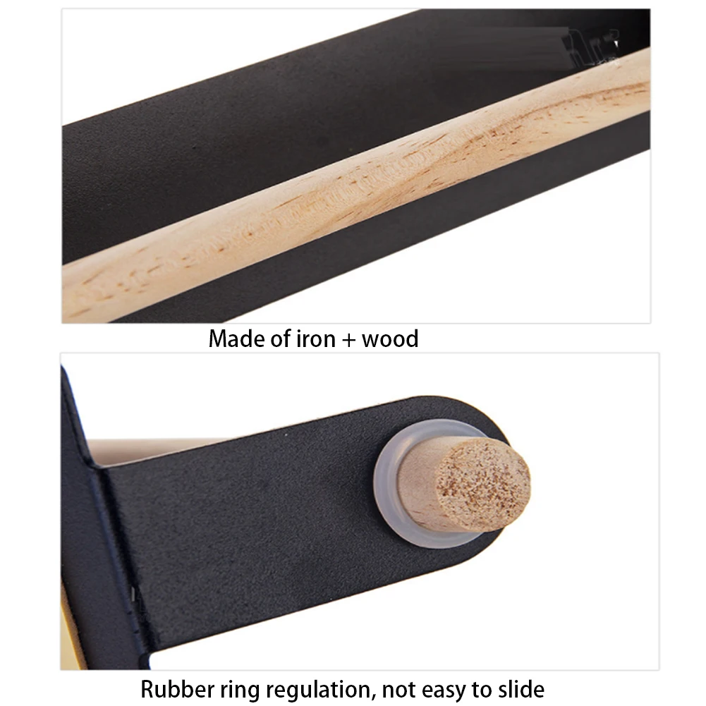 

Metal Wood Towel Shelf Wall Hanging Holder Bathroom Roll Paper Rag Holder Plastic Wrap Film Storage Racks Kitchen Accessories