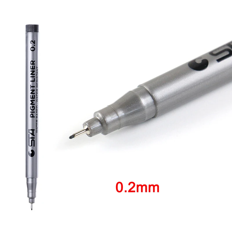 Черная тонкая кончик эскиза ручка линия для рисования комиксов аниме живопись