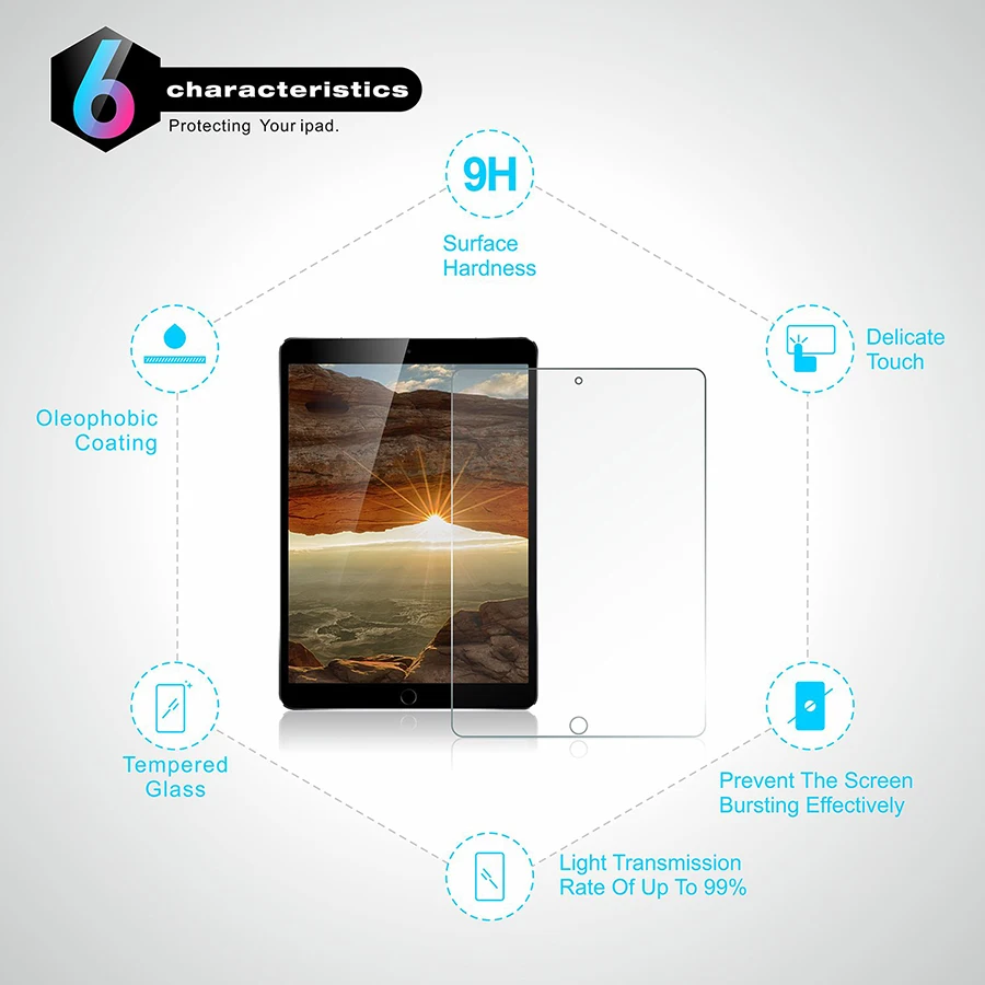 Защитное стекло для iPad Mini 2 3 4 5 - защитная пленка на экран.
