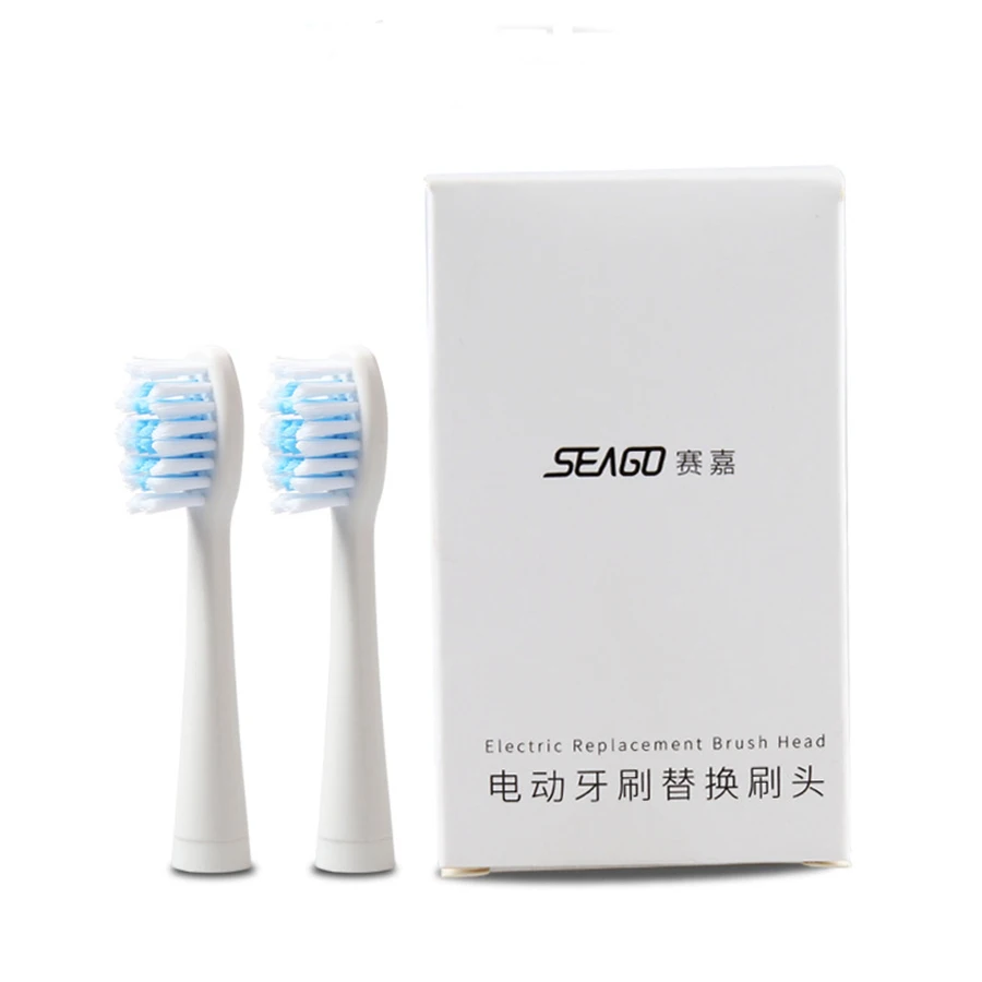 White toothbrushhead Seago Детская электрическая зубная щетка с мультяшным рисунком, светодиодный индикатор, зубная щетка, электрическая зубная щетка для детей, лучший подарок для мальчиков и девочек - Цвет: White toothbrushhead