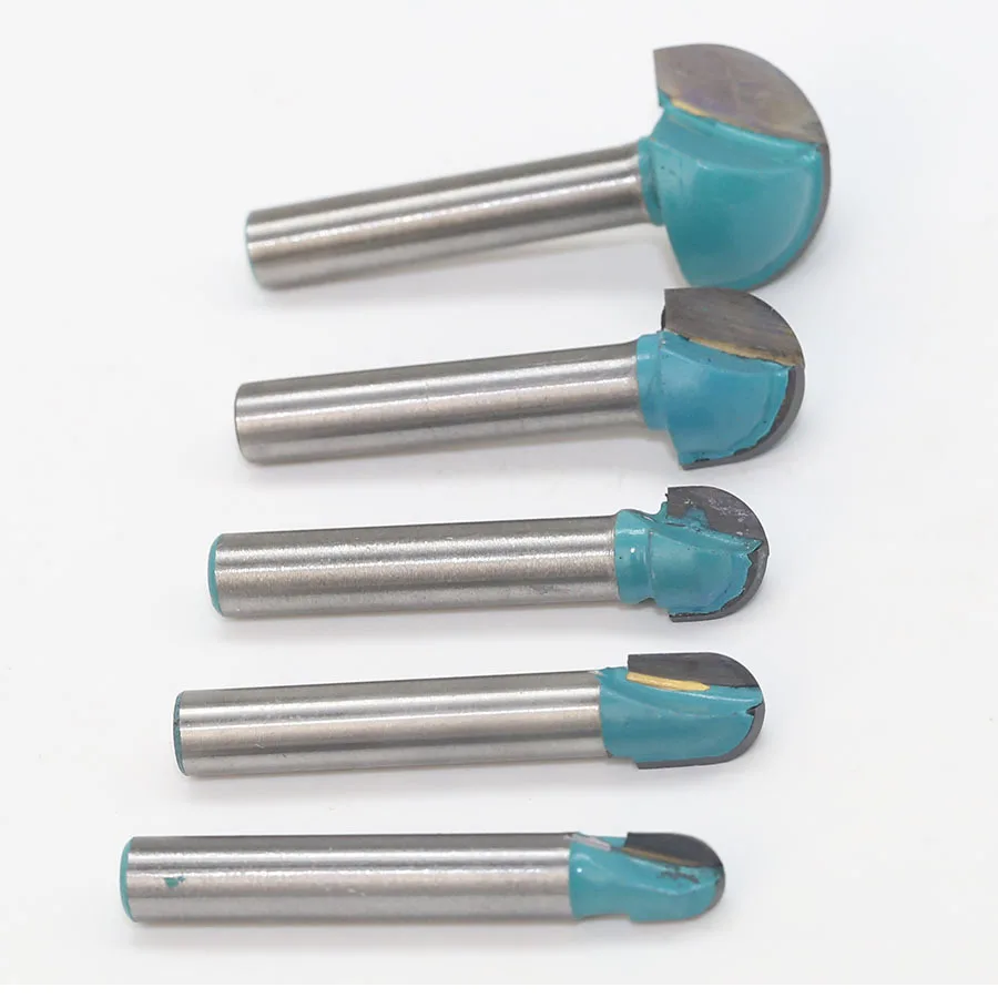 Набор концевых фрез с прямым хвостовиком комплект из 4 насадок для резьбы по