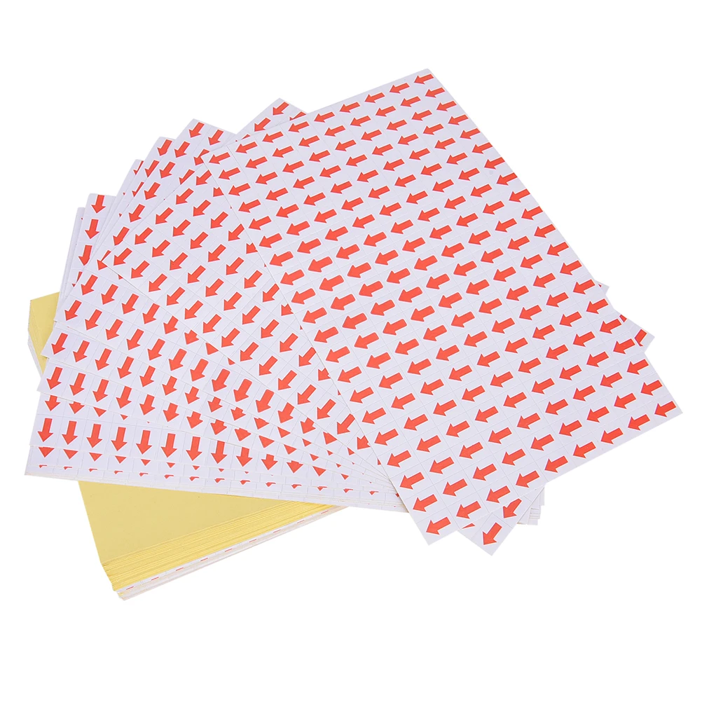 

10800 Pcs Red Arrow Stickers Mistake Defectives Marking for Rework Stationery Stickers Office Supplies Accessories 10x12mm