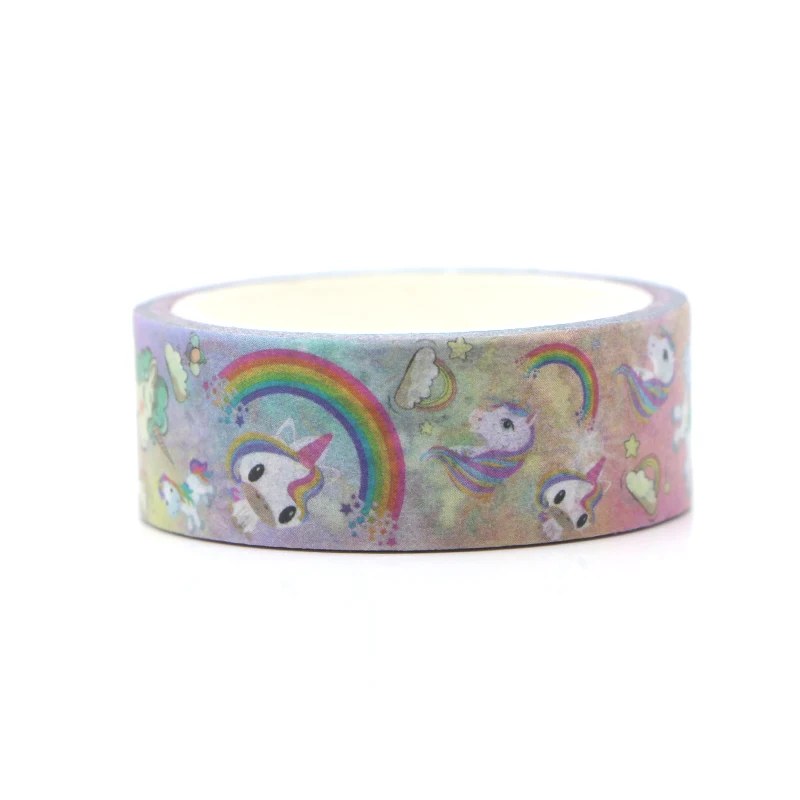 PC279 Единорог милый мультфильм васи ленты Скрапбукинг DIY деко креативные Kawaii