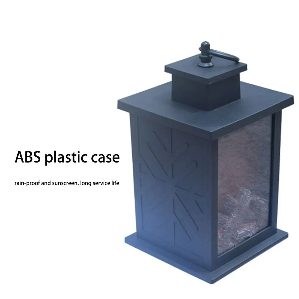 Светодиодный Ретро Стиль имитация камина Горящее влияние Фонари светильник для