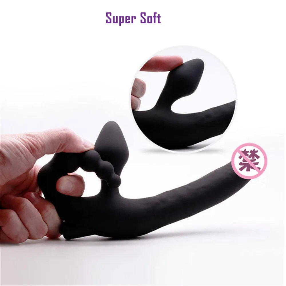 Реалистичный фаллоимитатор вибратор страпон Анальный бисер ягодицы пробка