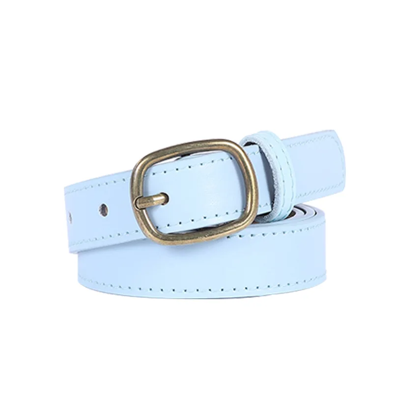 

New bronze buckle women's retro belt women's wild fashion decoration student youth jeans ladies belt