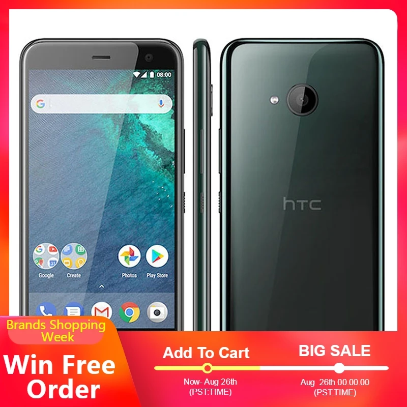 Оригинальный разблокированный htc U11 life 3 Гб ram 32 ГБ rom 5 2 дюймов Android7.1 одна Sim 1920X1080