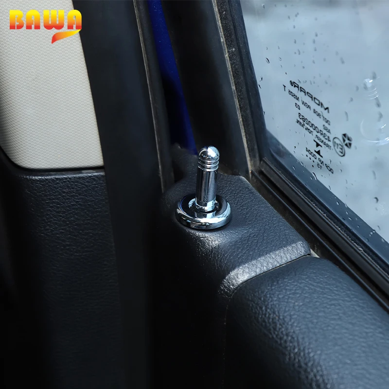 BAWA ABS Car Stickers Door Lock Bolt Decoration Ring Cover Accessories for Dodge Ram 1500 2010-2017 | Автомобили и мотоциклы