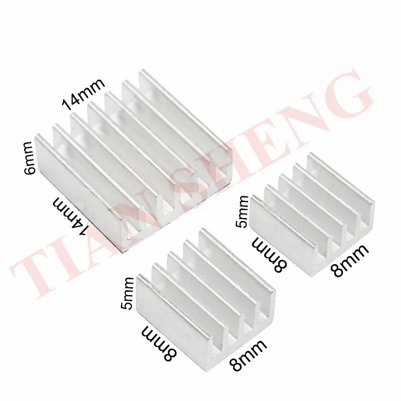 10 компл./Лот клейкий радиатор Raspberry Pi 3 комплект из чистого алюминия для