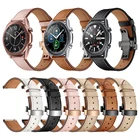 Ремешок из натуральной кожи с пряжкой-бабочкой для Samsung Galaxy Watch 3 45 мм, браслет для Samsung Galaxy Watch 3 41 мм