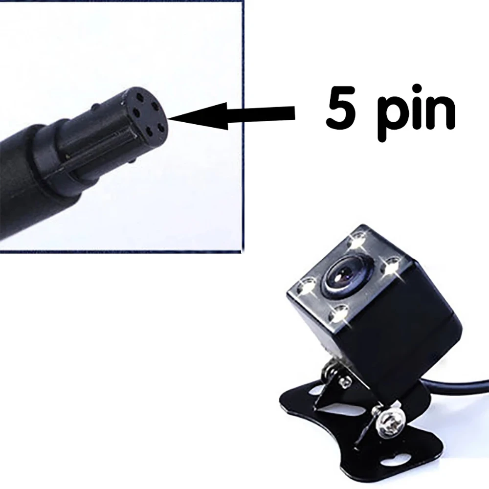 2.5mm Jack Port 5-Pin Car DVR Driving Recorder Rear View Camera Parking Lot Waterproof With 4 LED Fill Lights | Автомобили и