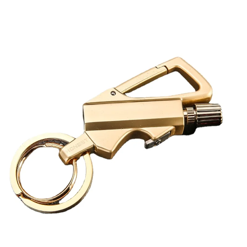 

Ten Thousand Matches Windproof Creative Keychain Comes with Corkscrew Kerosene Lighter Outdoor Portable Lighter Without Fuel