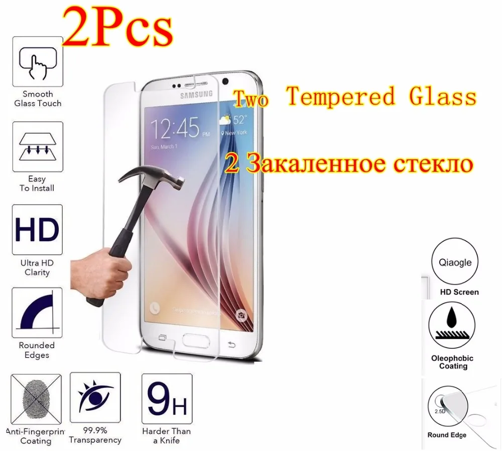 2 шт. закаленное стекло для Samsung Galaxy A3 A5 A300 2016 A510 A310 S5 S6 J5 J7 j510 j710 защита экрана