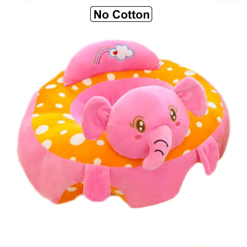 No cotton 02 Детский чехол для дивана с героями мультфильмов, детский стульчик для кормления, диван, кожа, Детский плюшевый стульчик, поддержка детей, учатся сидеть, тренировка, плюшевая игрушка - Цвет: No cotton 02