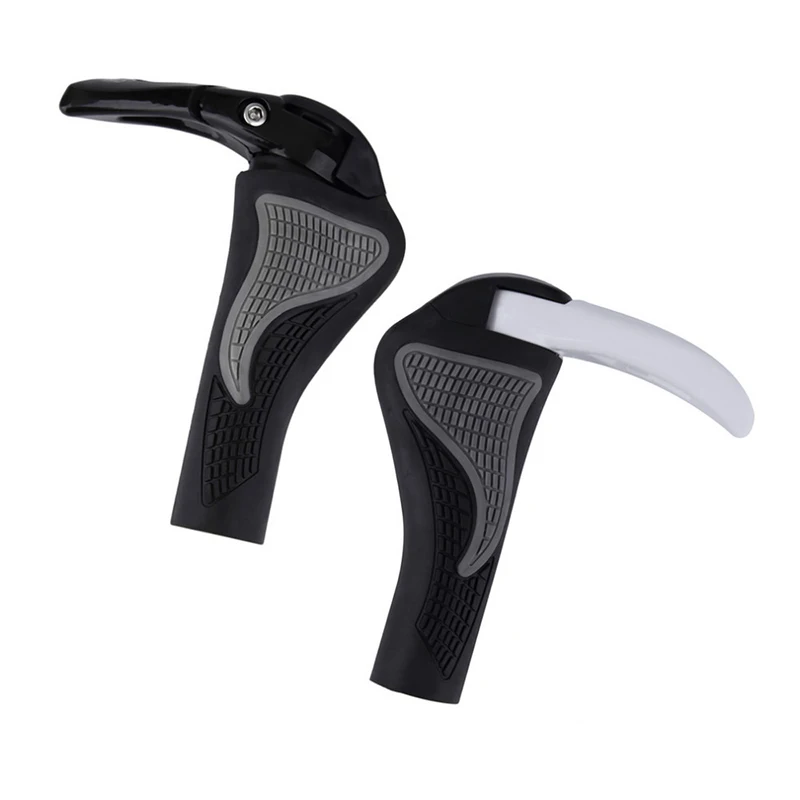 

1 Pair Road Cycling Bicycle Carbon Handlebar MTB Bike Lock-on Components Rubber Barend Handle Bar Ends Ergonomic Push On Acces