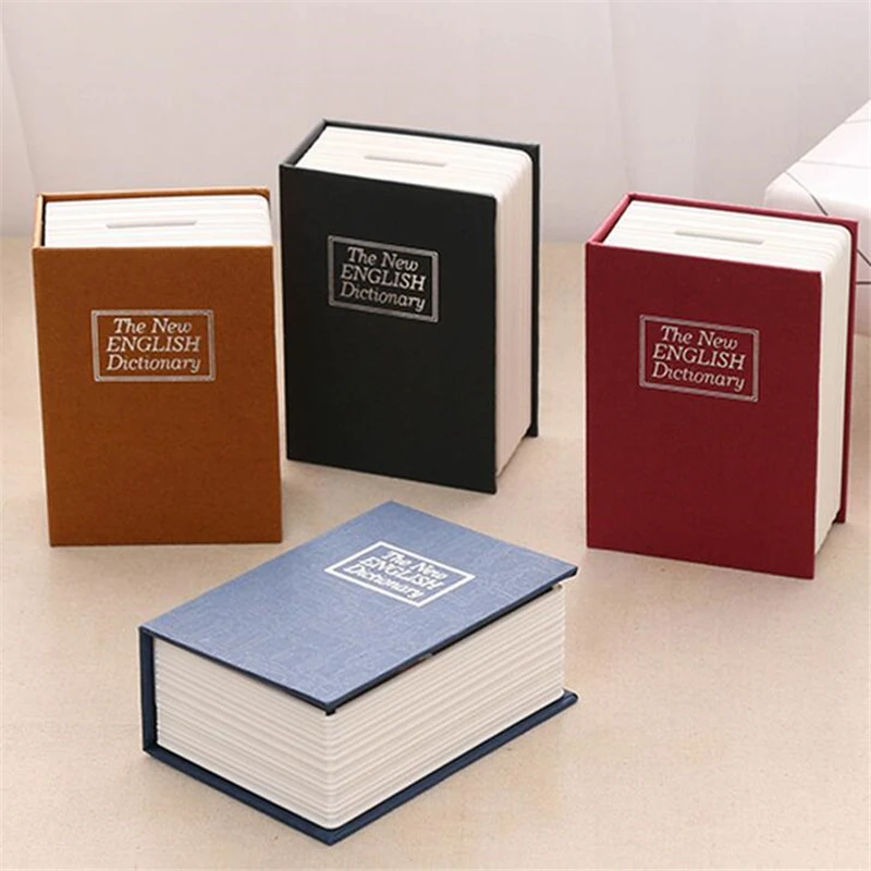 

Creative Dictionary Book Money Boxes Piggy Bank With Lock Hidden Secret Security Safe Lock Cash Coin Storage Box Deposit Box