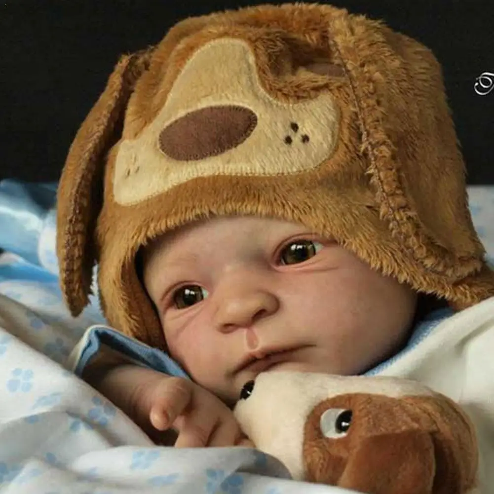 

20 Inch Silicone Cute Baby Rebirth Doll Kit Simulation Super Soft Unfinished Doll Parts Children Gift