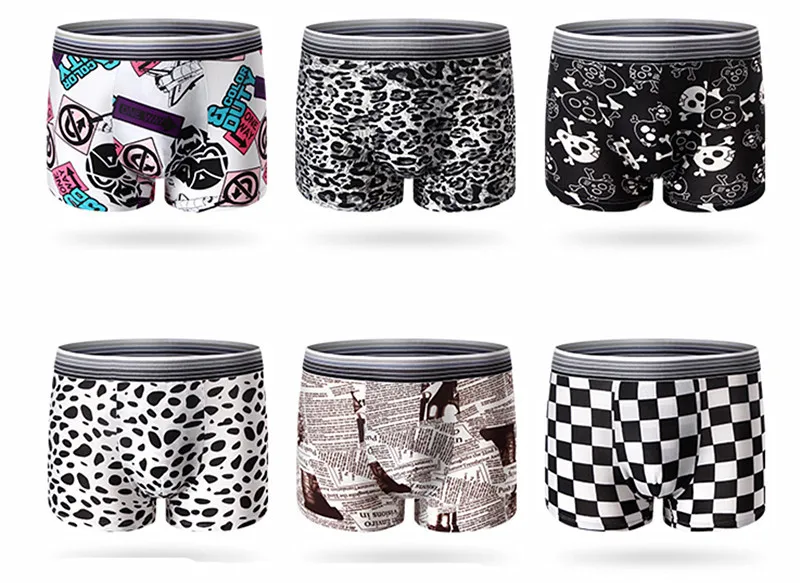

Boxer For Men 3ps/set Funny Underpants Man Boxer Brand Cartoon Ice Silk Underwear Male Boxers Soft Breathable Panties For Boy