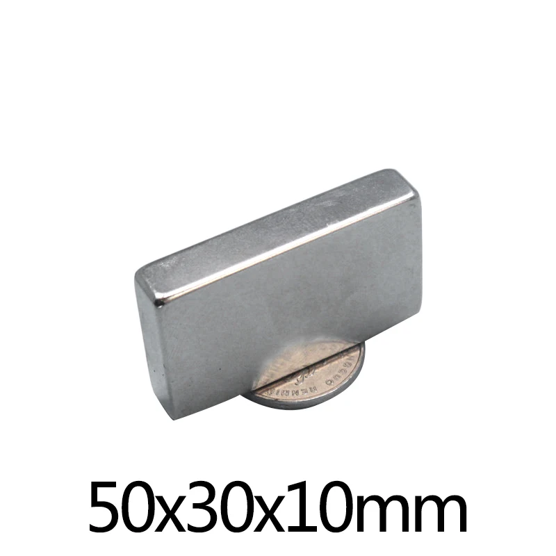 

1/2/3/5/10 шт. 50x30x10 мм, Большой мощный квадрантный магнит, постоянный магнит 50x30x10 мм, супермощный неодимовый магнит 50*30*10 м