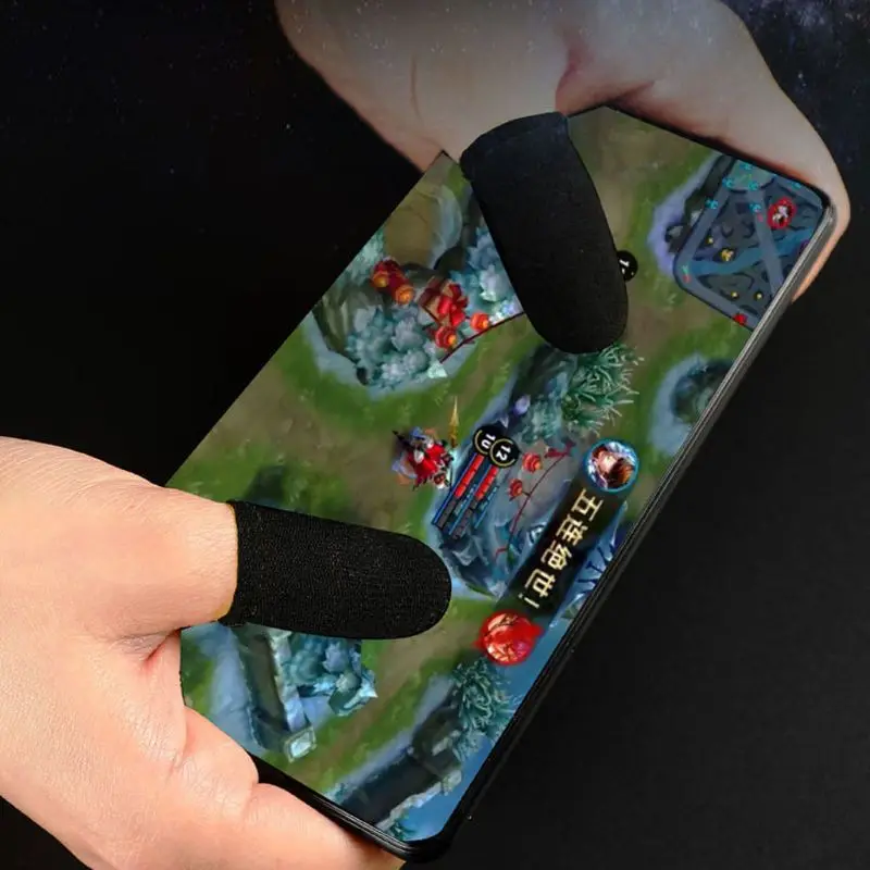 

10pcs Mobile Game Fingertip Gloves for Gamer Sweatproof Anti-slip Touch Screen Finger Sleeve Breathable Gaming Fingertip Cover