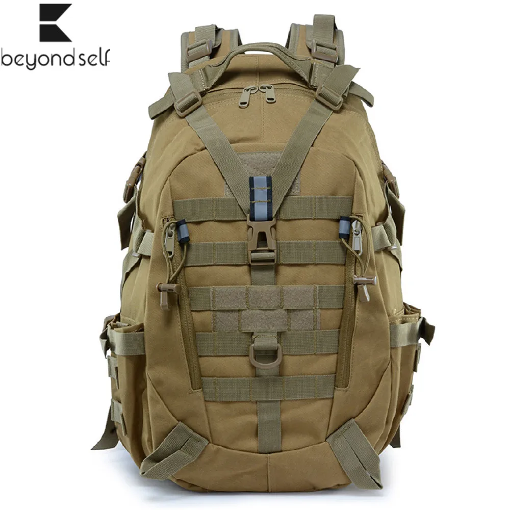 Mountaineering Outdoor Bags Multi-functional Waterproof Sports Camping Camouflage Khaki Army Tactical Backpack Package BL075 | Спорт и