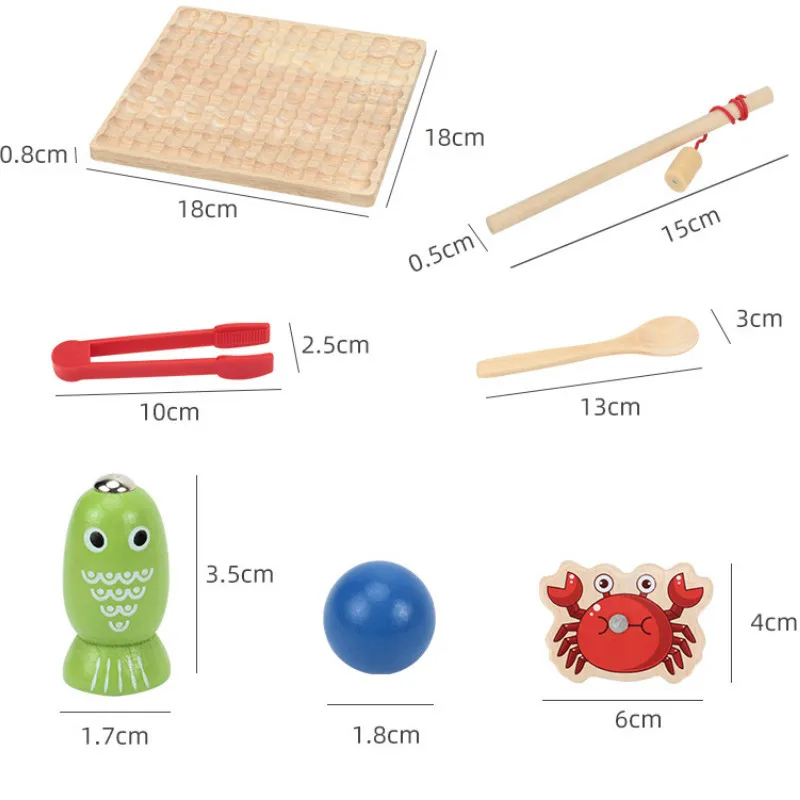 

Children's Creative Three-in-one Fishing Clip Bead Toy Baby Intellectual Development Parent-child Interactive Training Game