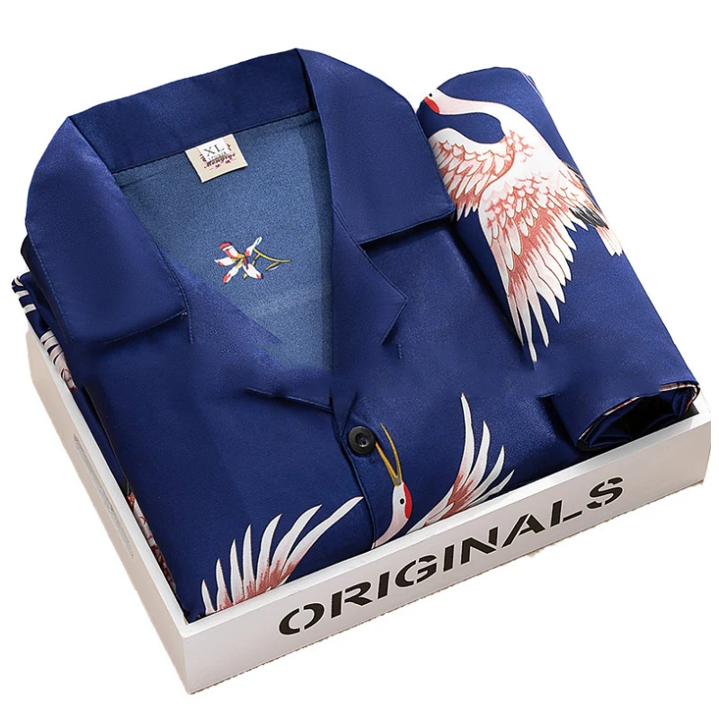 Women's sleepwear Faux Silk Satin Pajamas Set Nightwear Long Sleeve Pajamas Home Clothes Set For women Sleeping Shirt Home Wear