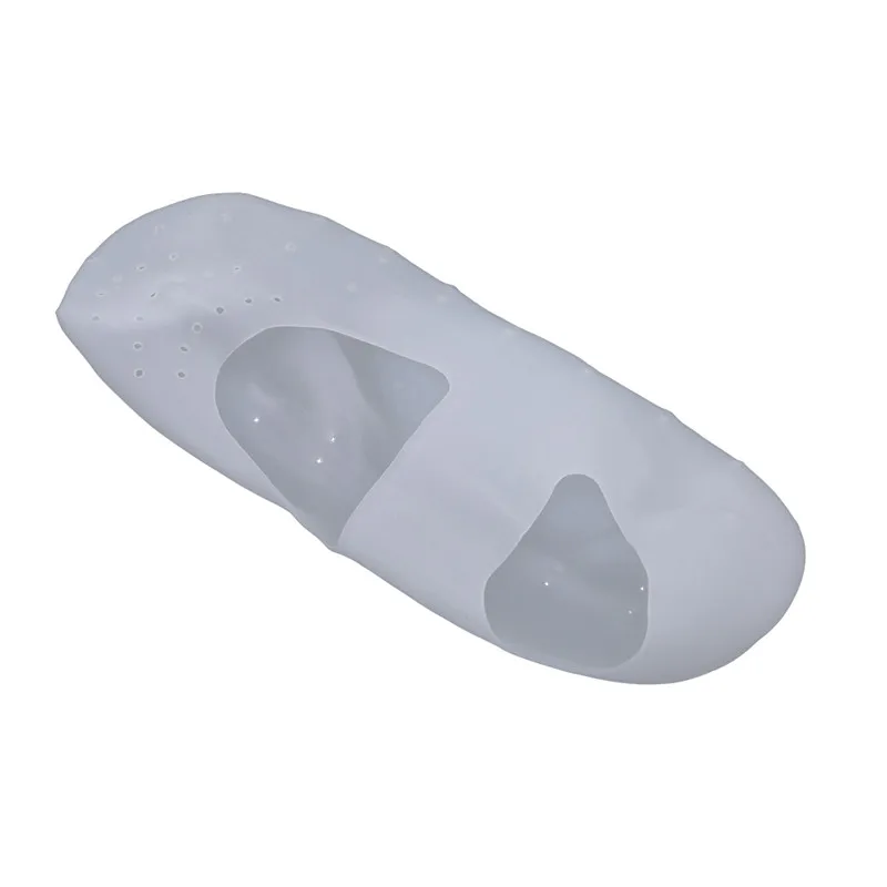 1 пара белых перфорированных носочков с носками-башмачками и бантиками