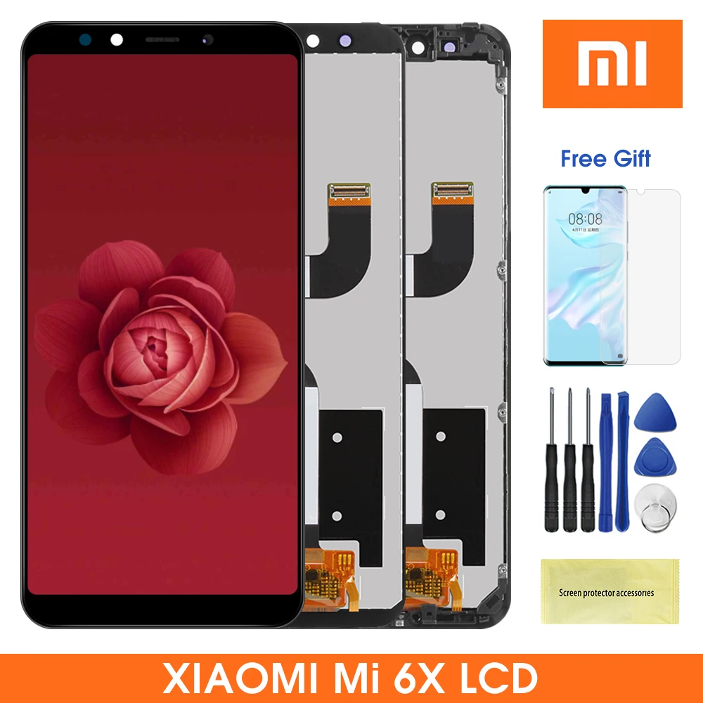 5 99 ''MiA2 ЖК дисплей экран для XiaoMi Mi A2 с сенсорным экраном дигитайзер в сборе