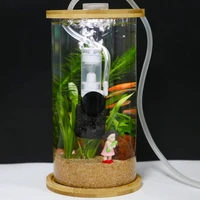 mini aquarium sponge filter 1m tube and 1pcs pre filter sponge filtration system air pump filter for small oxygen pump