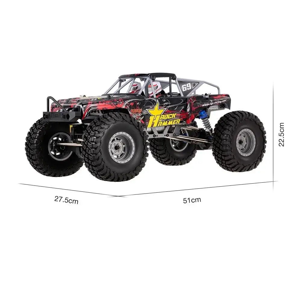 RCtown RGT 18000 1/10 2,4 ГГц 4WD водонепроницаемый гоночный Радиоуправляемый автомобиль внедорожный Рок Гусеничный RTC RC игрушка