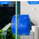 Аквариумная Магнитная щетка для очистки аквариума, плавающий скребок для водорослей, скребок для очистки изогнутого стекла, скребок, инструмент для очистки окон, магнит