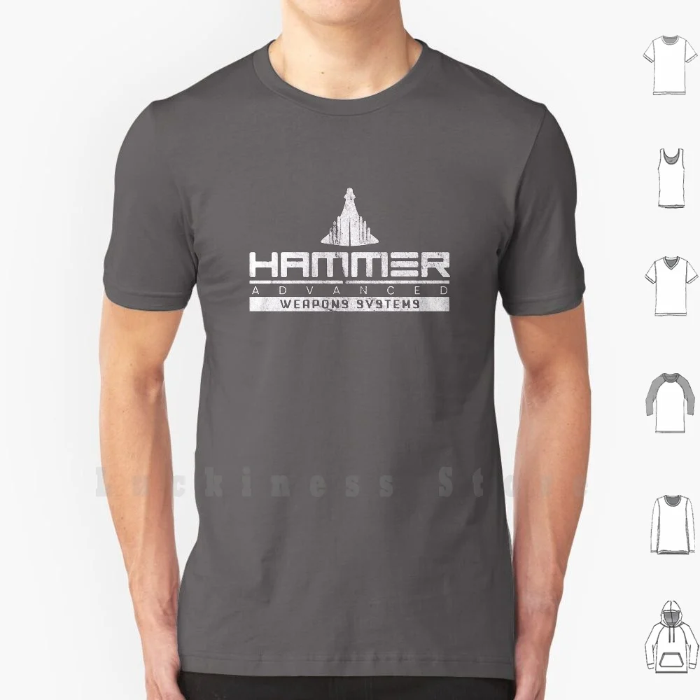 

Футболка Hammer Industries 6xl, продвинутая система оружия, хлопок, классная футболка Hammer Industries