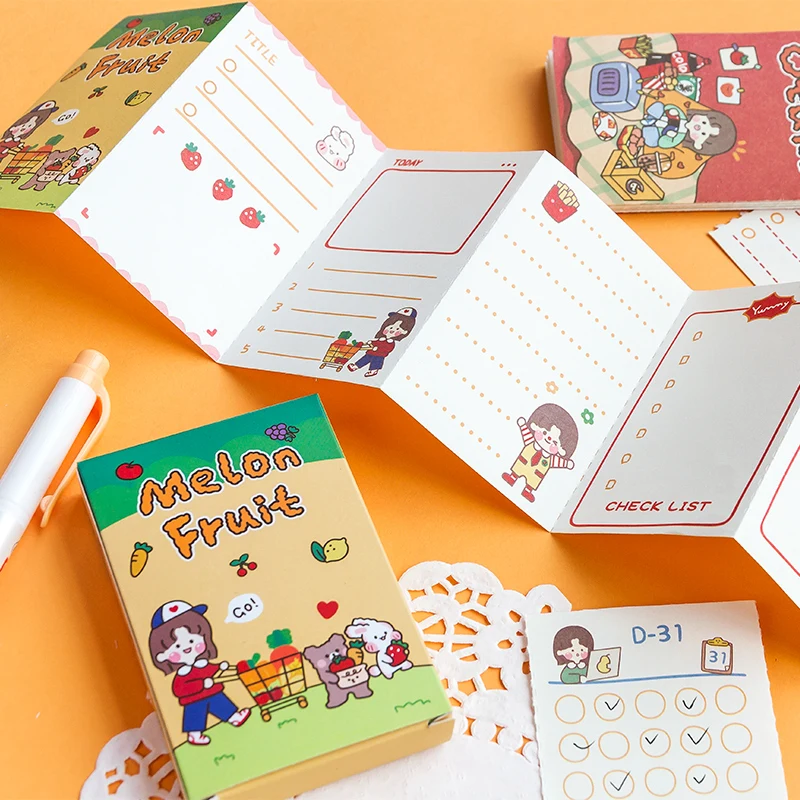 

6PCS/LOT one tear a day series cute fresh lovely message material paper memo pad
